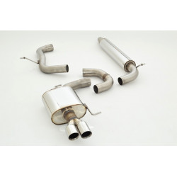 76mm Sistema di scarico (acciaio inox) - Approvazione ECE Skoda Octavia Seat Leon VW Golf (982711T-X3-X)