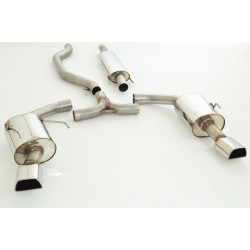 3"(76mm) Duplex Sistema di scarico Opel Vectra C - Approvazione ECE (991176T-X3-X)
