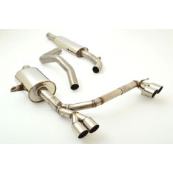 3"(76mm) Duplex Sistema di scarico Renault Megane III Grandtour (Typ Z) inkl. GT - Approvazione ECE (991912-X3-X)