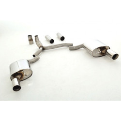 76mm Sport duplex Sistema di scarico sportivo - Duplex (acciaio inox) - Approvazione ECE (971031D-X3-X)