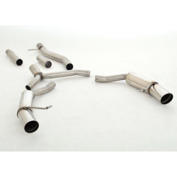 76mm Sistema di scarico - Duplex Audi A5 B8 Sportback FWD a Quattro - Approvazione ECE (991038-X3-X)