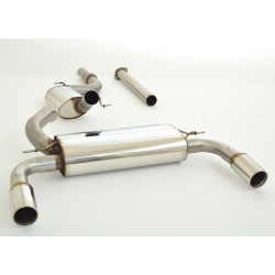 3"(76mm) Duplex Sistema di scarico Ford Focus III - Approvazione ECE (991202A-X3-X)