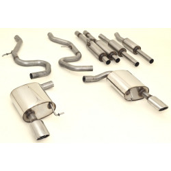 2x55mm Sistema di scarico - Duplex VW Passat 3C B7 - Approvazione ECE (991418R-X)