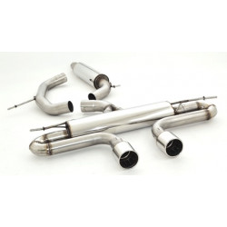 3"(76mm) Duplex Sistema di scarico (acciaio inox) - Approvazione ECE (991445GR-X3-X)