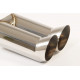 A due uscite Terminale di scarico 2x90 DTM (ER-19) | race-shop.it