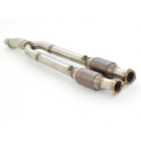 Sistemi di scarico Friedrich Motorsport 2x63.5mm 200CPSI catalizzatore sportivo. (acciaio inox) (981425R-X3-KAHJS) | race-shop.it
