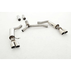 76mm Sport duplex Sistema di scarico sportivo - Duplex Audi A5 B8 Sportback FWD a Quattro - Approvazione ECE (971038ASLD-X3-X)