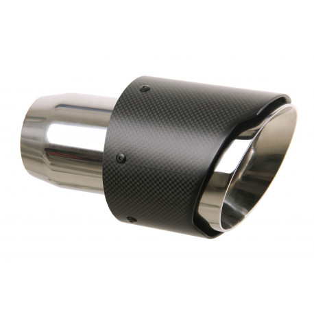 With one outlet Terminale di scarico 114mm Carbon (ER-CB11) | race-shop.it