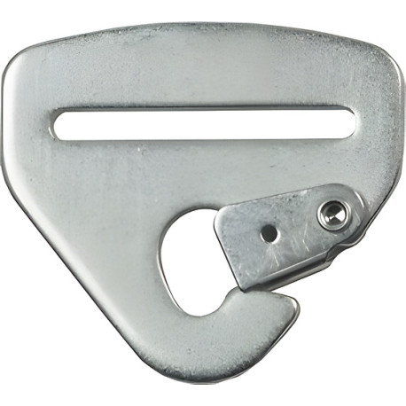 Cinture di sicurezza e accessori Moschettone di fissaggio per cintura di sicurezza RACES 50 / 76mm, argento | race-shop.it