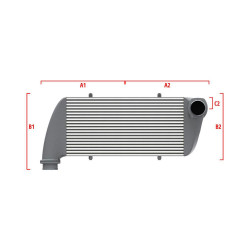 Competition custom intercooler Wagner 500mm x 205mm x 80mm