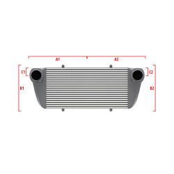 Performance custom intercooler Wagner 600mm x 205mm x 80mm