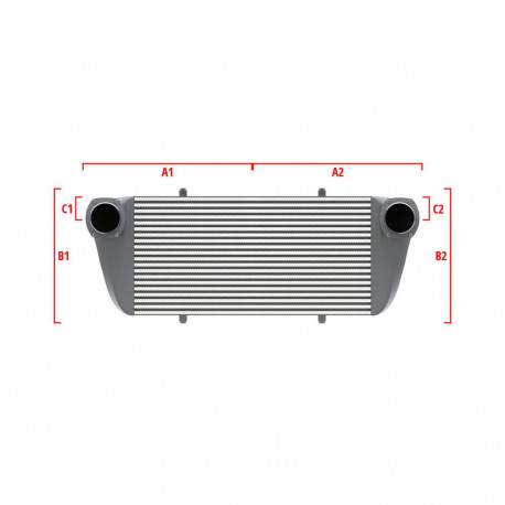 Su misura Performance custom intercooler Wagner 600mm x 205mm x 80mm | race-shop.it