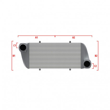 Su misura Competition custom intercooler Wagner 500mm x 400mm x 100mm | race-shop.it