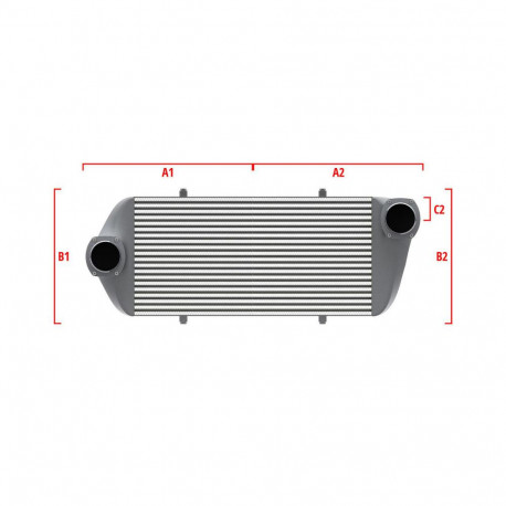 Su misura Competition custom intercooler Wagner 500mm x 205mm x 80mm | race-shop.it