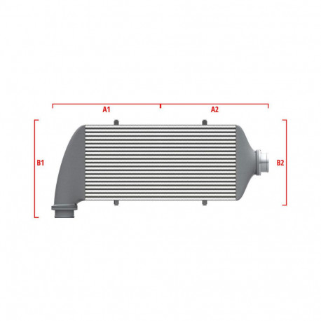 Su misura Performance custom intercooler Wagner 650mm x 400mm x 100mm | race-shop.it