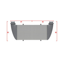 Competition custom intercooler Wagner 500mm x 205mm x 80mm