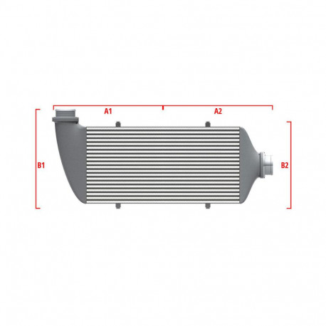 Su misura Performance custom intercooler Wagner 550mm x 400mm x 100mm | race-shop.it