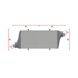 Performance custom intercooler Wagner 650mm x 400mm x 100mm