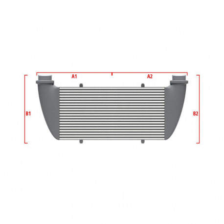 Su misura Competition custom intercooler Wagner 700mm x 205mm x 80mm | race-shop.it
