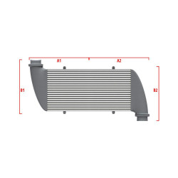 Competition custom intercooler Wagner 500mm x 300mm x 90mm