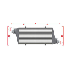 Competition custom intercooler Wagner 550mm x 400mm x 100mm
