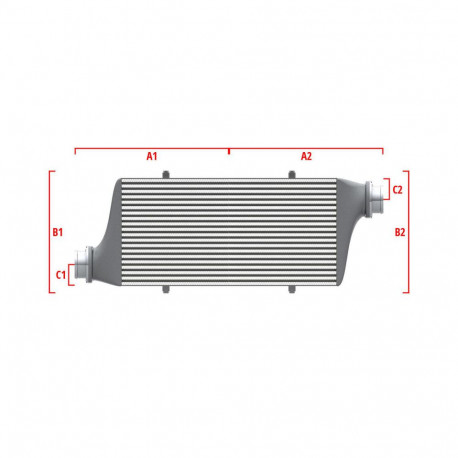 Su misura Performance custom intercooler Wagner 550mm x 400mm x 100mm | race-shop.it