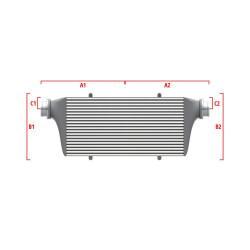Competition custom intercooler Wagner 650mm x 400mm x 100mm