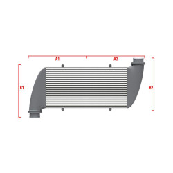 Performance custom intercooler Wagner 500mm x 205mm x 80mm