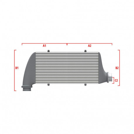 Su misura Competition custom intercooler Wagner 500mm x 205mm x 80mm | race-shop.it
