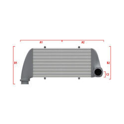 Performance custom intercooler Wagner 500mm x 300mm x 90mm