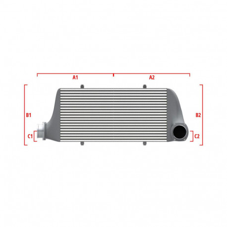 Su misura Competition custom intercooler Wagner 700mm x 300mm x 90mm | race-shop.it