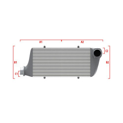 Performance custom intercooler Wagner 550mm x 400mm x 100mm