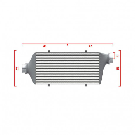 Su misura Competition custom intercooler Wagner 500mm x 205mm x 80mm | race-shop.it