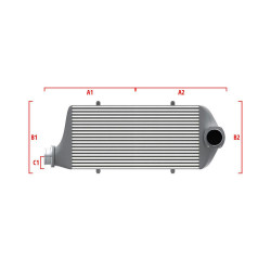 Performance custom intercooler Wagner 700mm x 205mm x 80mm
