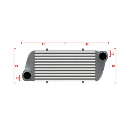 Su misura Performance custom intercooler Wagner 600mm x 300mm x 90mm | race-shop.it