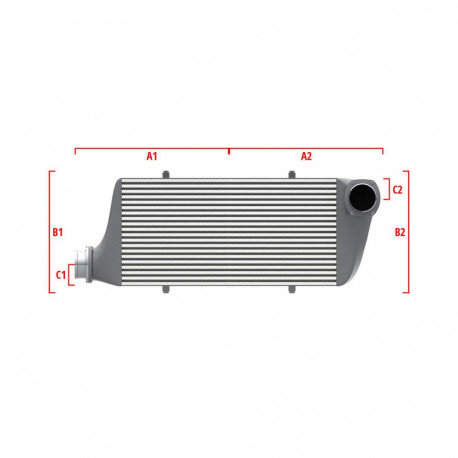 Su misura Competition custom intercooler Wagner 500mm x 400mm x 100mm | race-shop.it