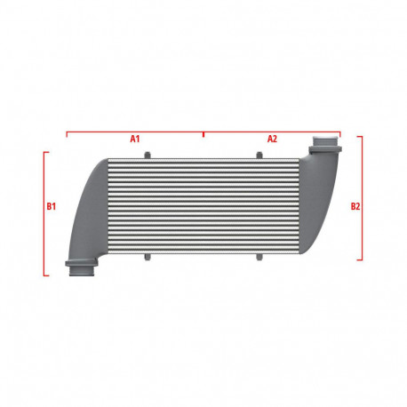 Su misura Competition custom intercooler Wagner 550mm x 400mm x 100mm | race-shop.it