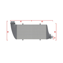 Competition custom intercooler Wagner 500mm x 205mm x 80mm