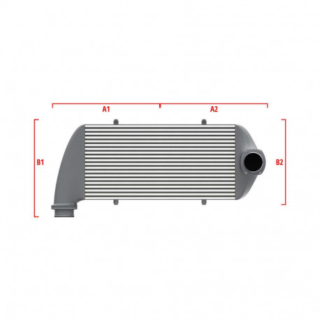 Su misura Competition custom intercooler Wagner 650mm x 400mm x 100mm | race-shop.it