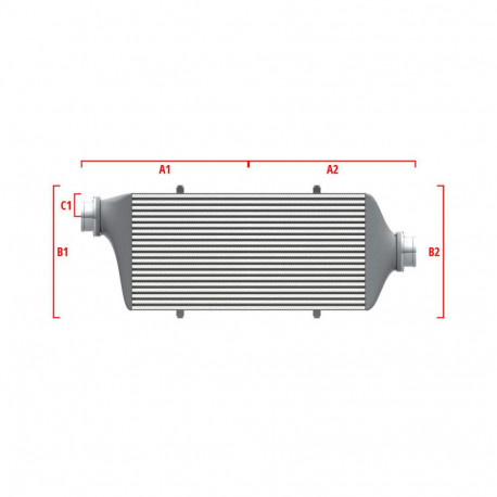 Su misura Competition custom intercooler Wagner 500mm x 205mm x 80mm | race-shop.it