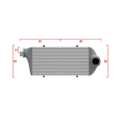 Competition custom intercooler Wagner 500mm x 205mm x 80mm