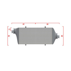 Performance custom intercooler Wagner 600mm x 300mm x 90mm
