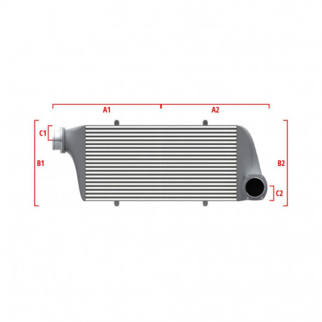 Su misura Performance custom intercooler Wagner 600mm x 300mm x 90mm | race-shop.it
