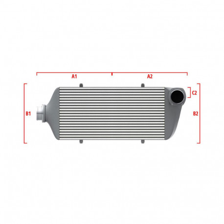 Su misura Performance custom intercooler Wagner 600mm x 300mm x 90mm | race-shop.it