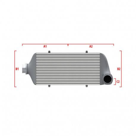 Su misura Performance custom intercooler Wagner 600mm x 300mm x 90mm | race-shop.it