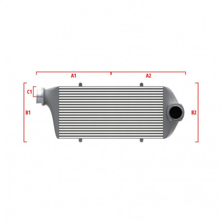 Su misura Performance custom intercooler Wagner 550mm x 400mm x 100mm | race-shop.it