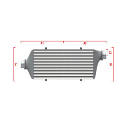 Performance custom intercooler Wagner 650mm x 400mm x 100mm