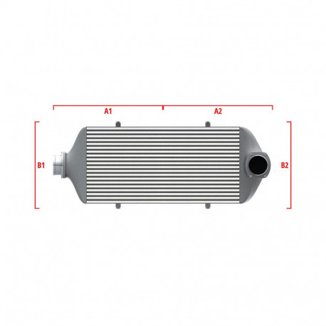 Su misura Performance custom intercooler Wagner 500mm x 205mm x 80mm | race-shop.it