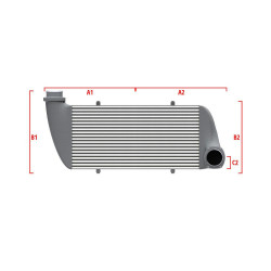 Performance custom intercooler Wagner 600mm x 300mm x 90mm