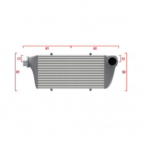 Su misura Performance custom intercooler Wagner 600mm x 300mm x 90mm | race-shop.it